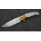 RAPTOR GOLD ексклюзивний складний ніж ручної роботи майстра студії ANDROSHCHUK KNIVES, купити замовити в Україні (Сталь - CPM® S125V™ 65HRC). Photo 2